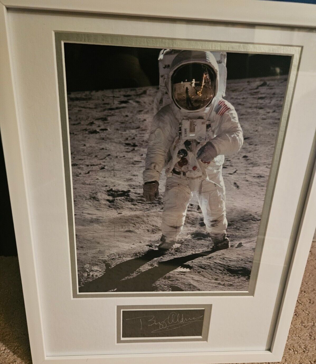 Edwin Buzz Aldrin Apollo 11 FRAMED 8x10 Photo w/ Cut AUTO Autograph SIGNED NASA