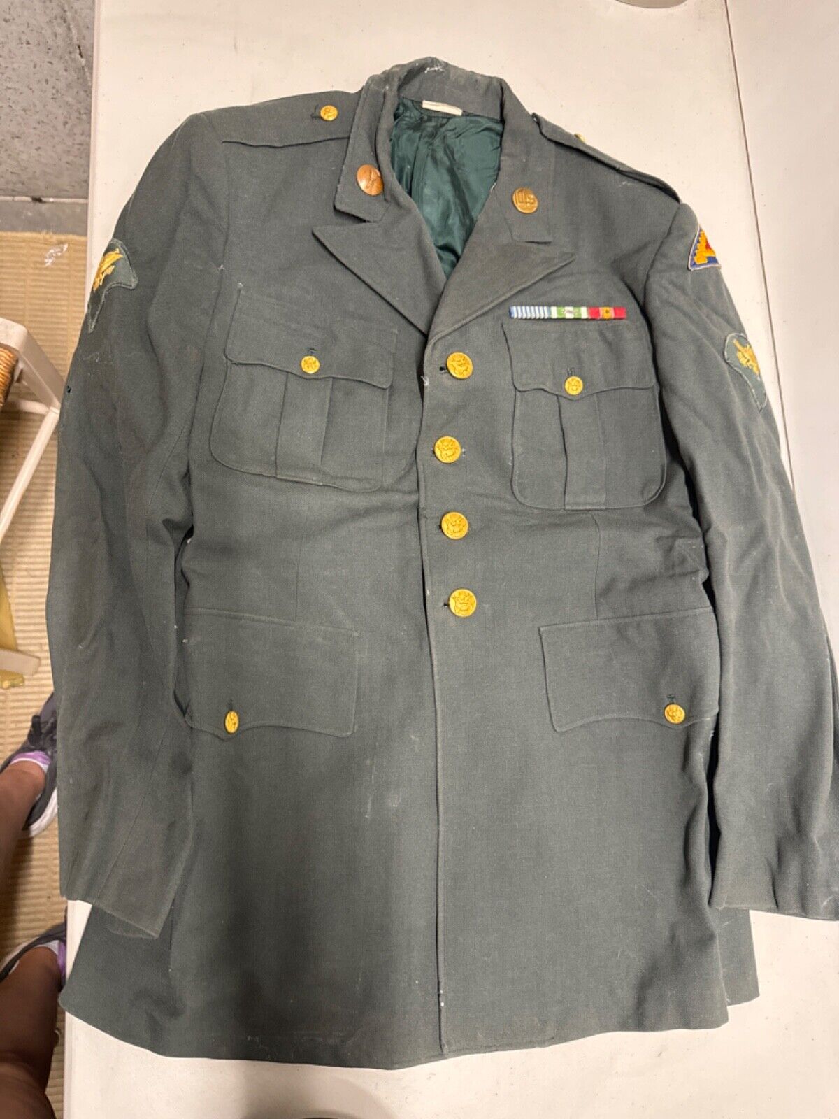 Vintage US Army Uniform Jacket 41L 84052865168