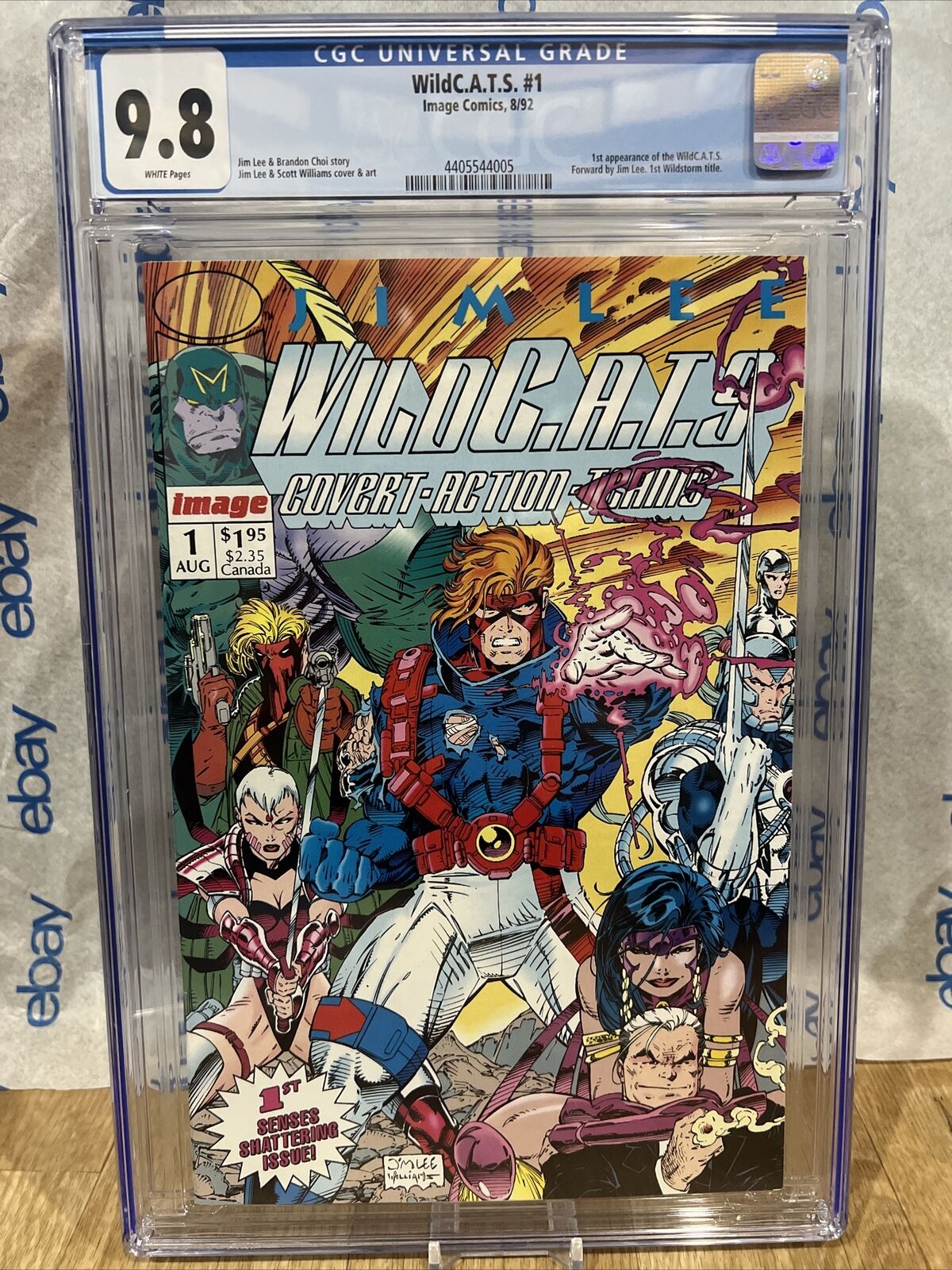 WILDC.A.T.S. #1 (AUG 1992, IMAGE) CGC 9.8 1ST APPEARANCE JIM LEE (004)