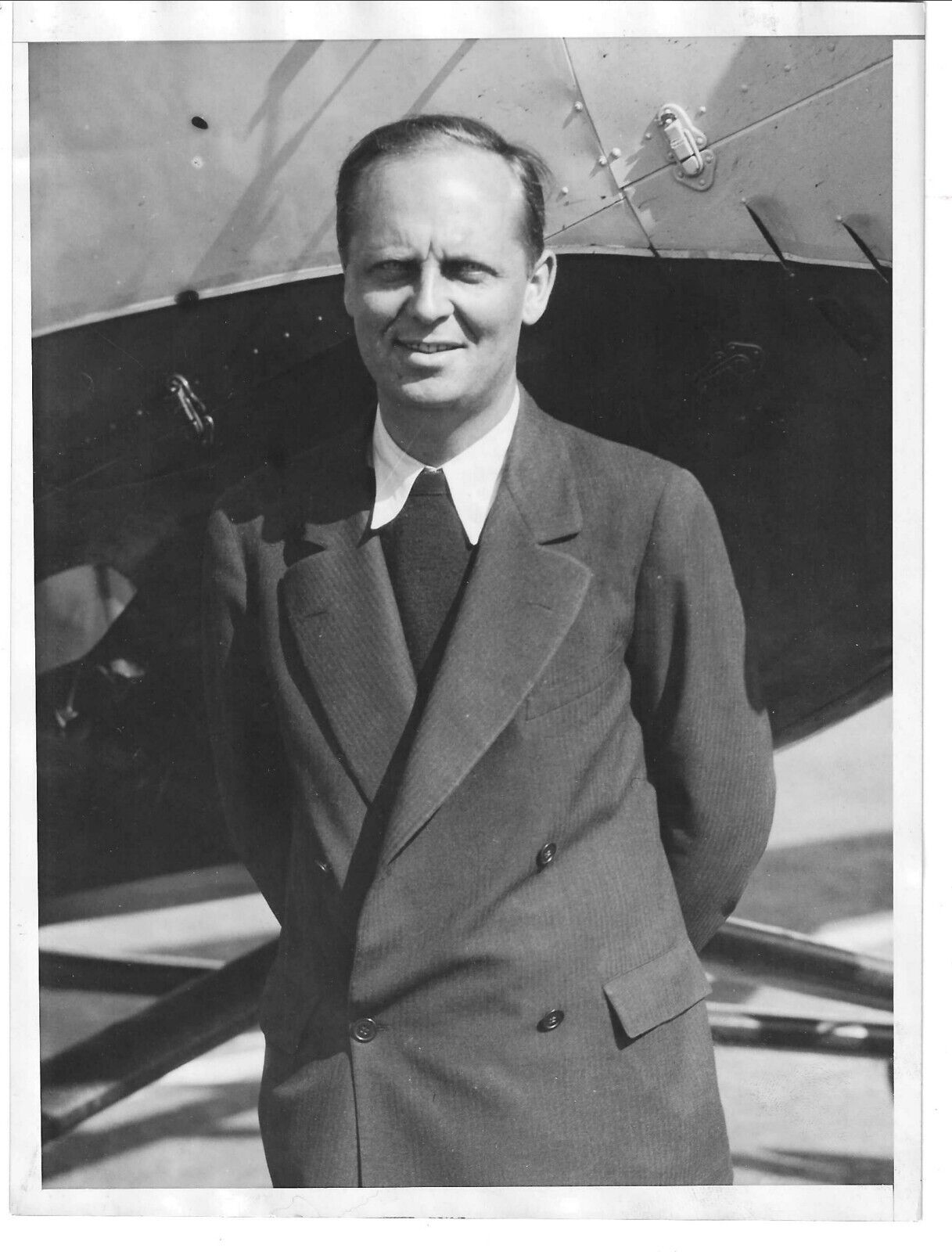 1930 Golden Age Aviation Photo Ted Lundgren California Round the World Flyer