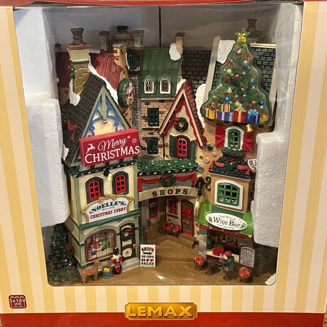 Lemax Christmas 'Tis The Season Shops - BRAND NEW - Winter Village - Snow Town