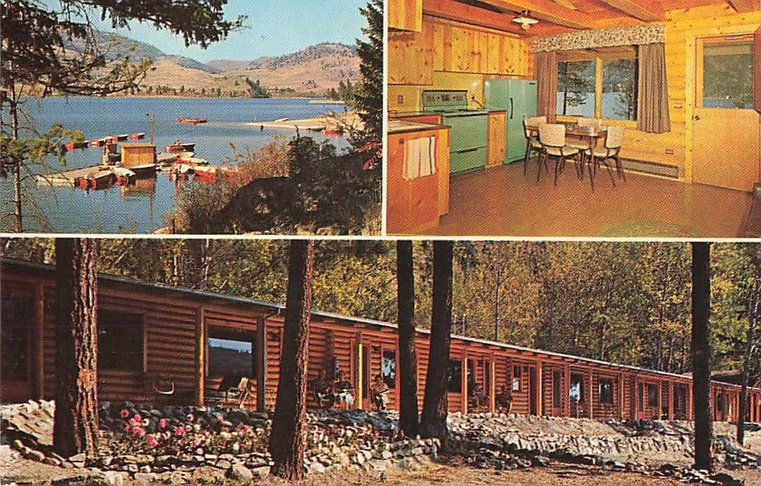 Postcard Stone\'s Resort Wannacut Lake Tonasket Washington