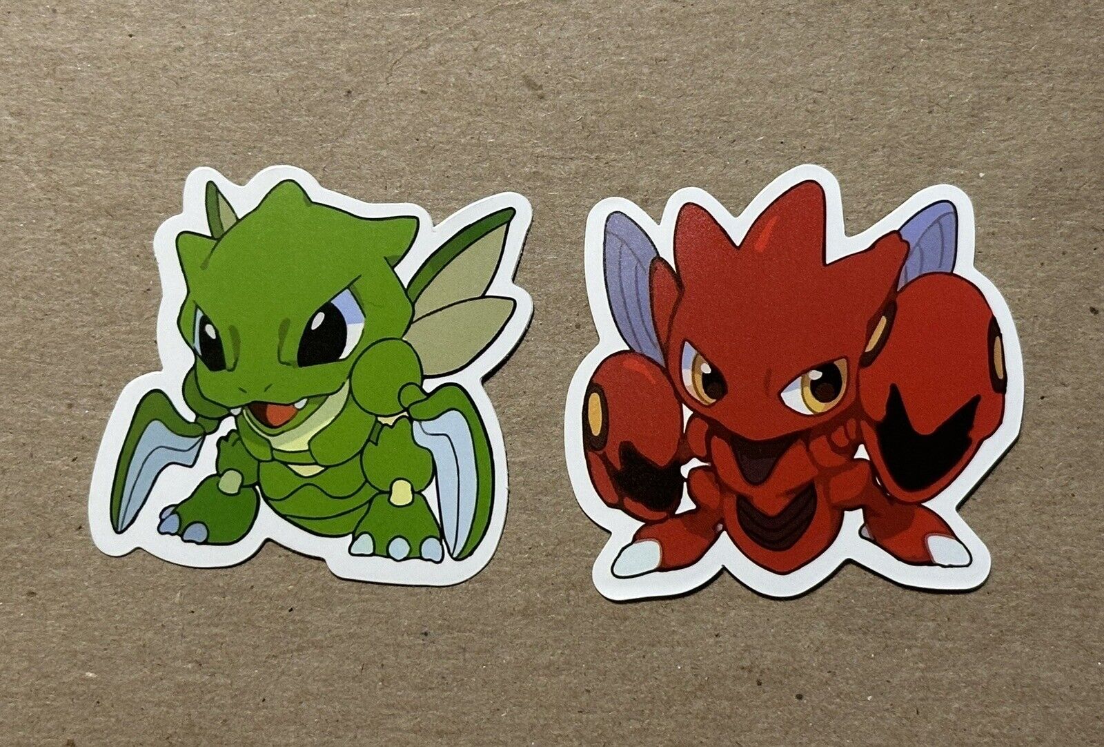 Pokemon Stickers Scyther and Scizor