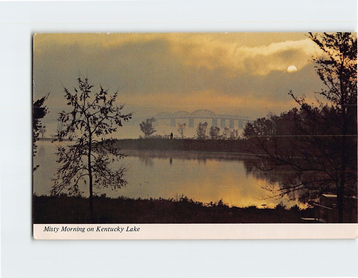 Postcard Misty Morning/Early Morning View Kentucky Lake USA North America