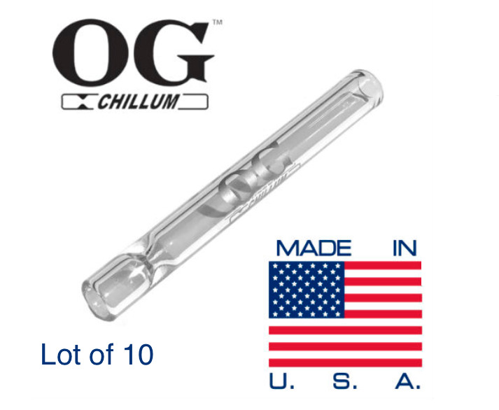 Lot Of 10 - 4'' The Original OG Chillum Made In USA - One Hitter 
