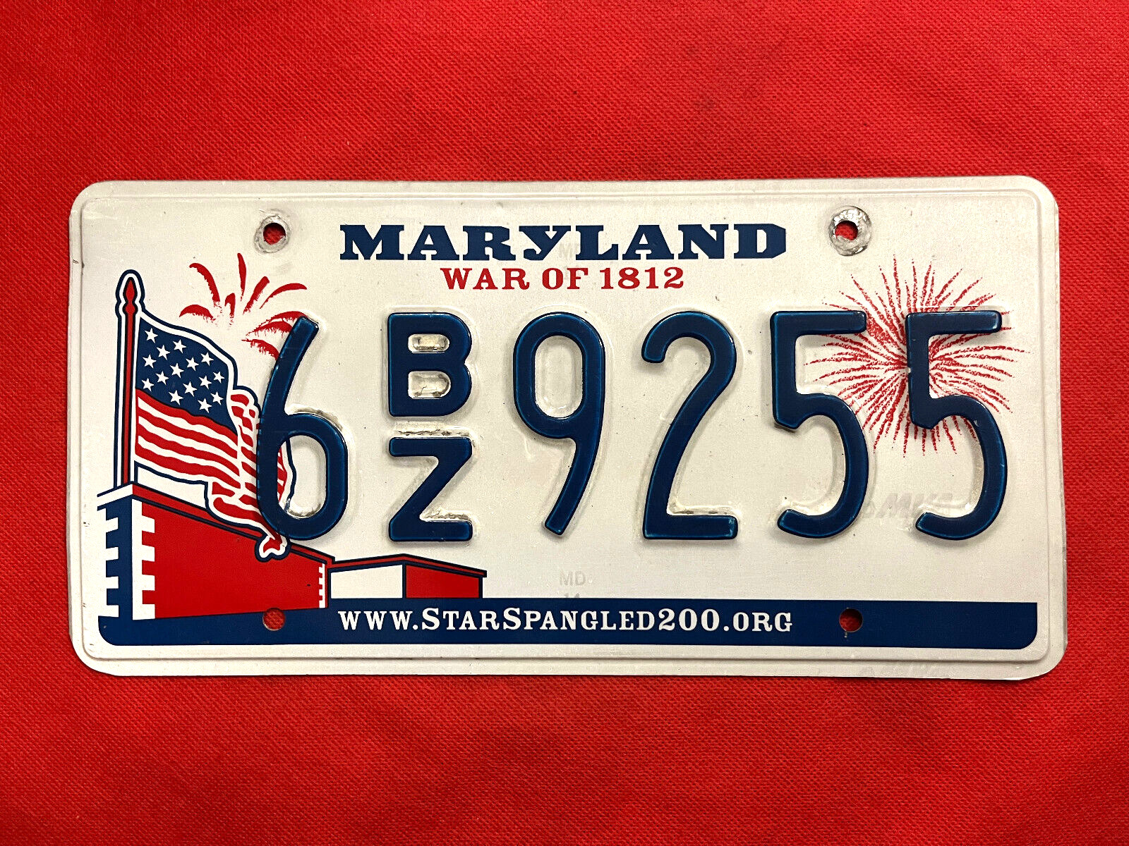 Maryland License Plate 6BZ9255 ...... Expired / Crafts / Collect / Specialty