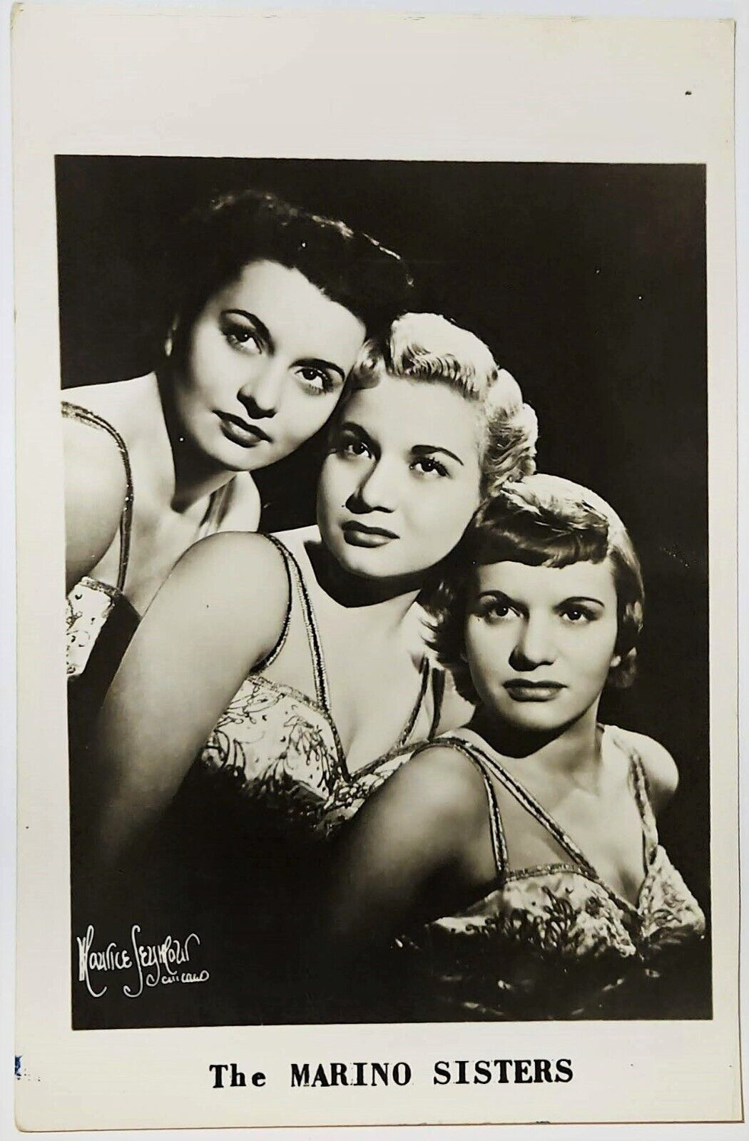Maurice Seymour Real Photo: Show Business, Dancers, The Marino Sisters, 1940s.