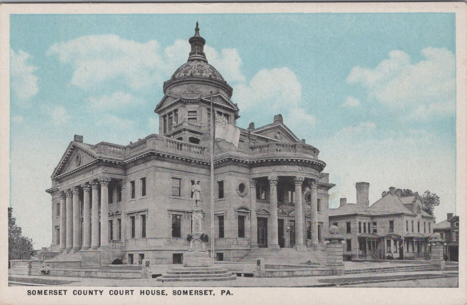 Somerset County Courthouse Somerset Pennsylvania Postcard