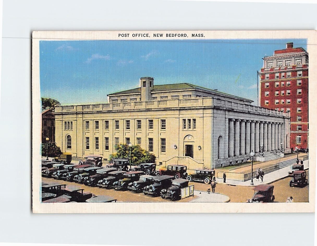 Postcard Post Office New Bedford Massachusetts USA