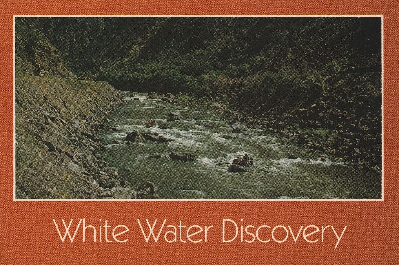 Vintage Postcard Colorado White Water Discovery Photo Unposted Rafting Outdoors