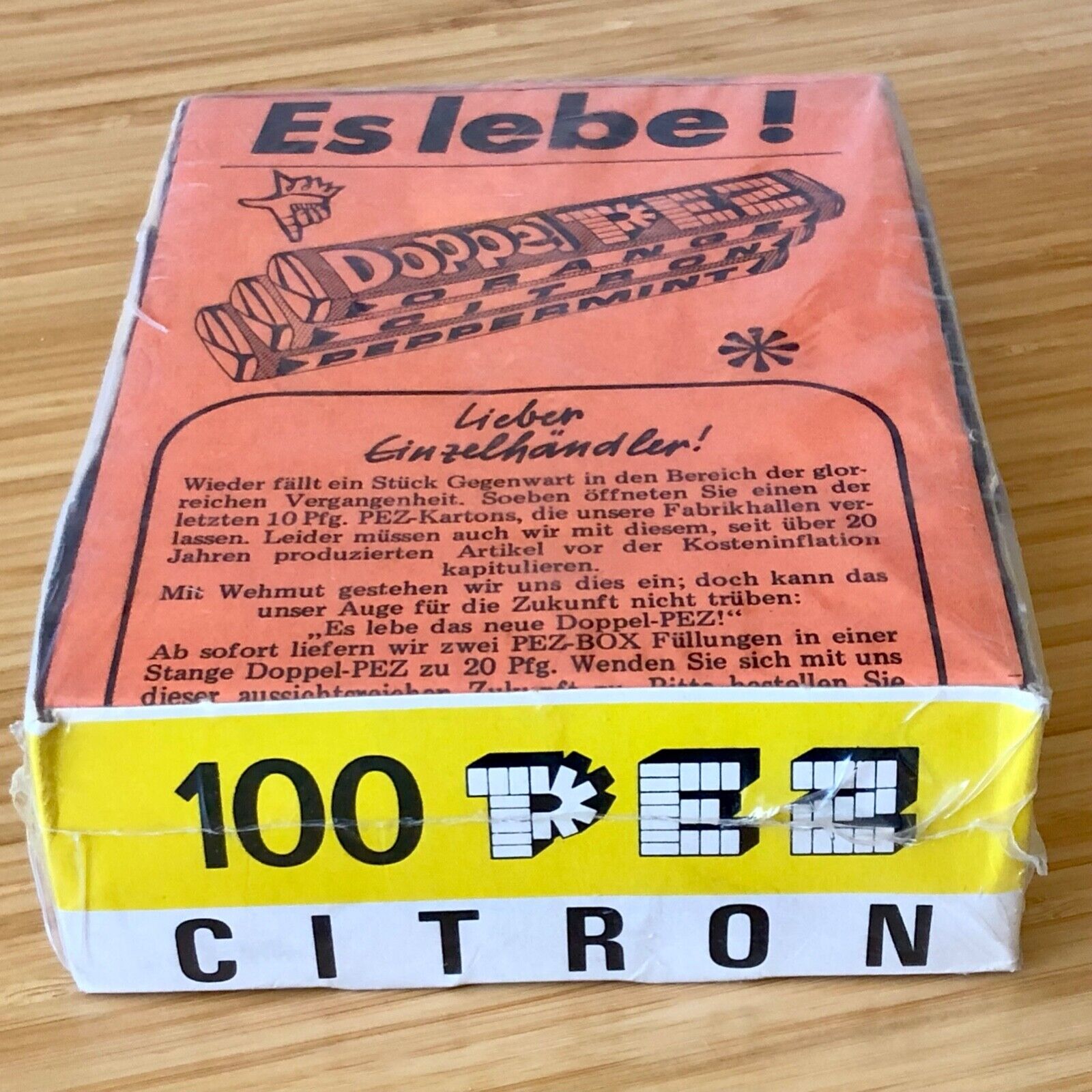 100 ct. Box of Vintage Citron PEZ - 1960's Austria