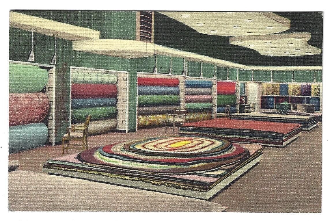 Rochester NY 1948 H B Graves Co Flooring Curt Teich Linen New York Postcard