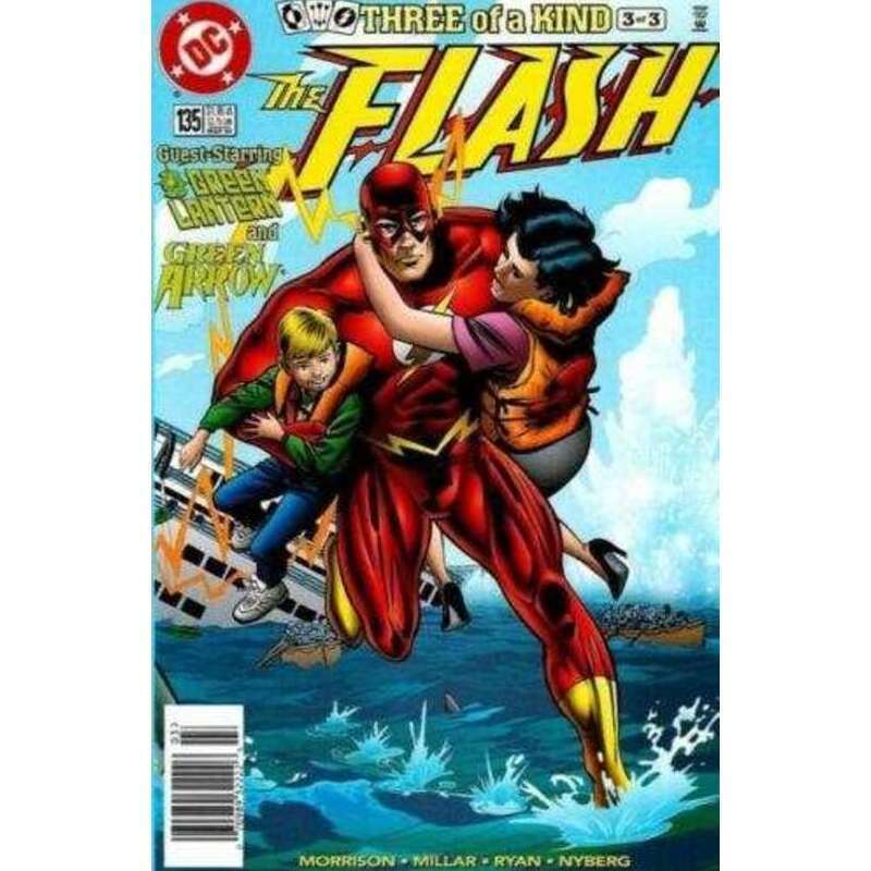 Flash #135 Newsstand  - 1987 series DC comics NM minus [y{