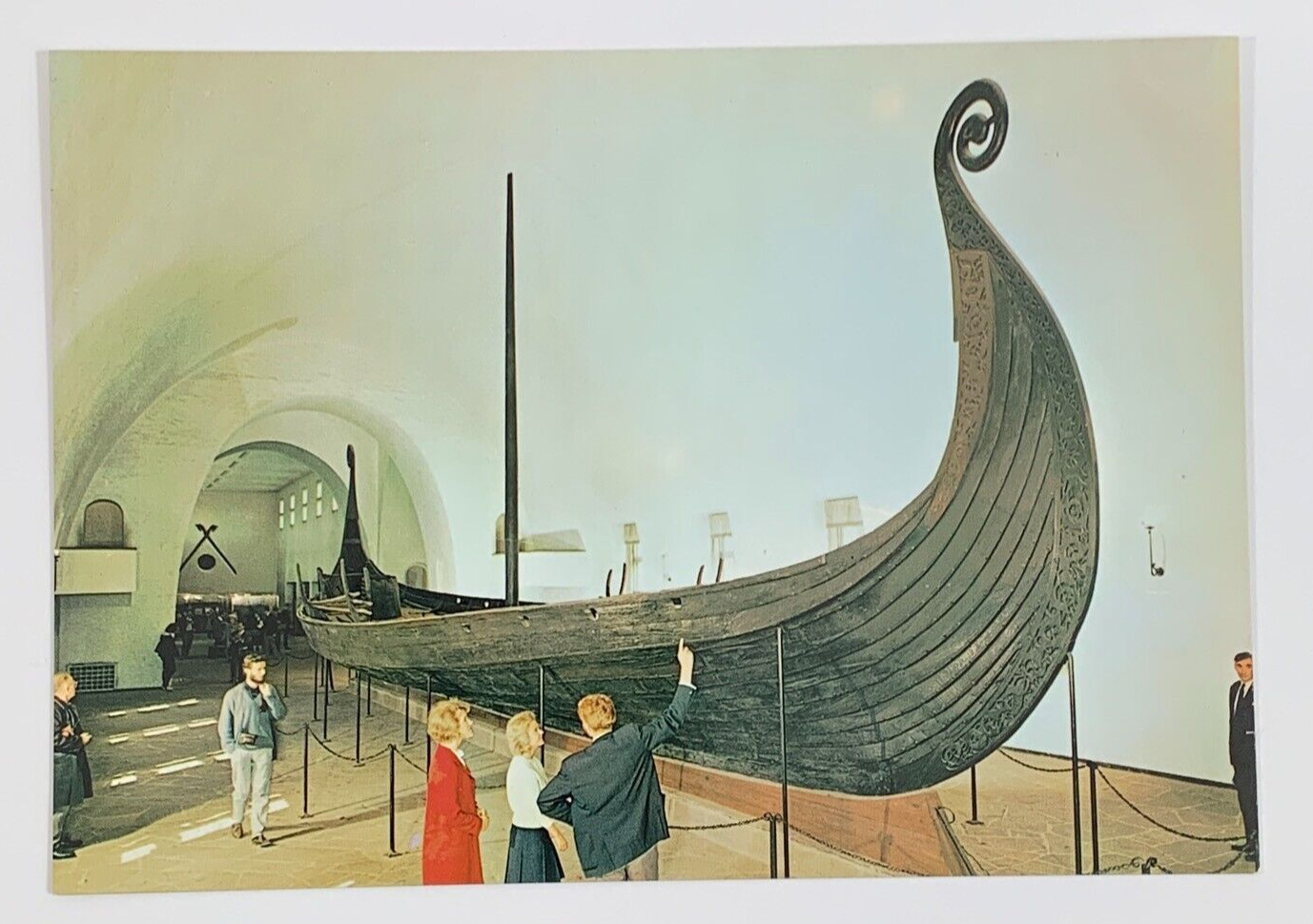 The Oseberg Ship The Viking Ships Museum Oslo Norway Postcard Unposted