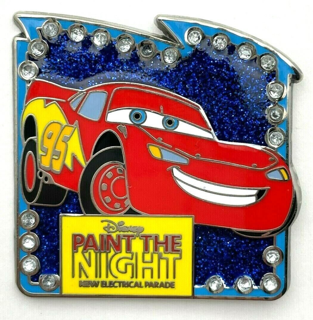 DLR Paint the Night LIGHTNING McQUEEN Reveal/Conceal Mystery Pin 2015 Disney