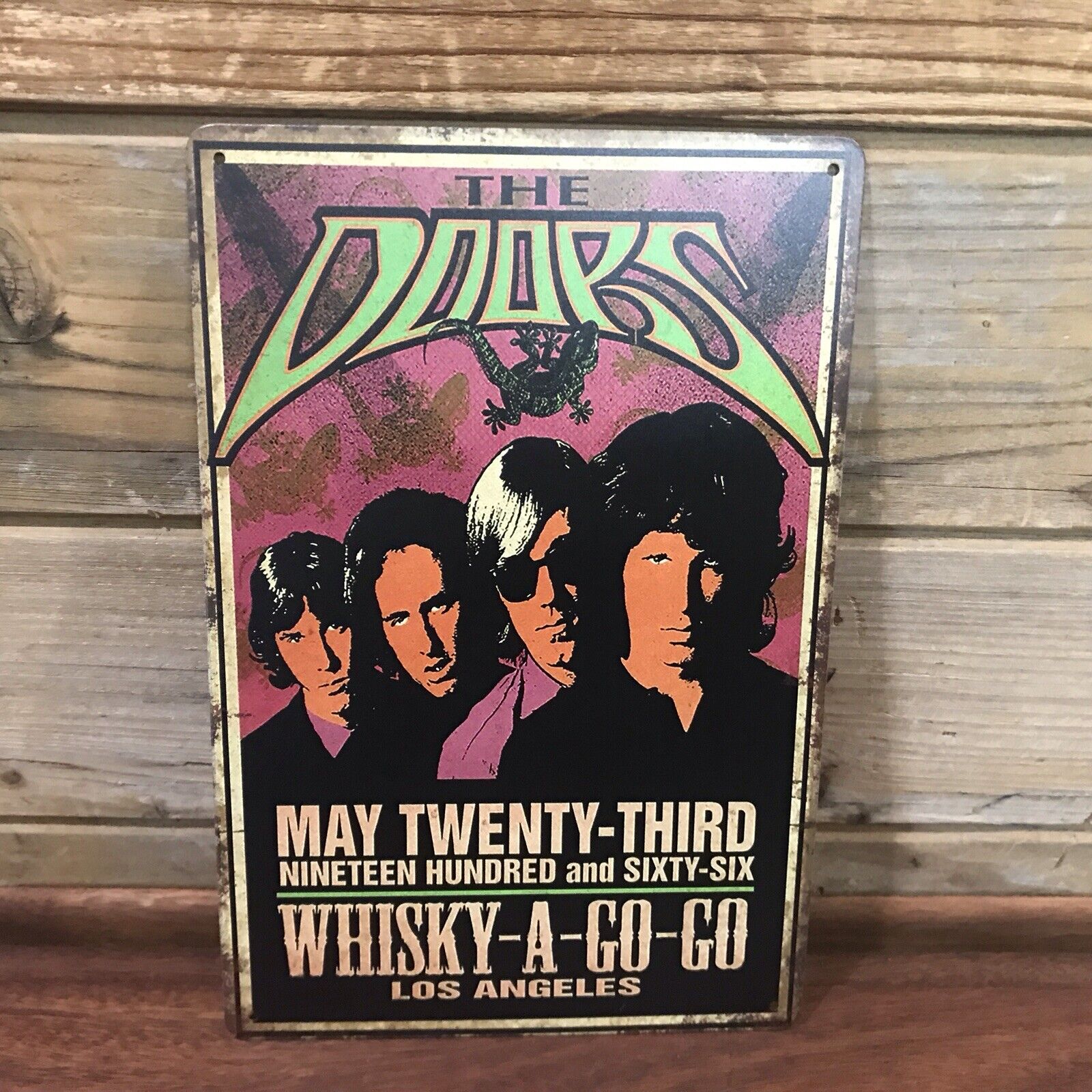 The Doors Whisky-A-Go-Go LA 1966 Repro Tin Metal sign 8\