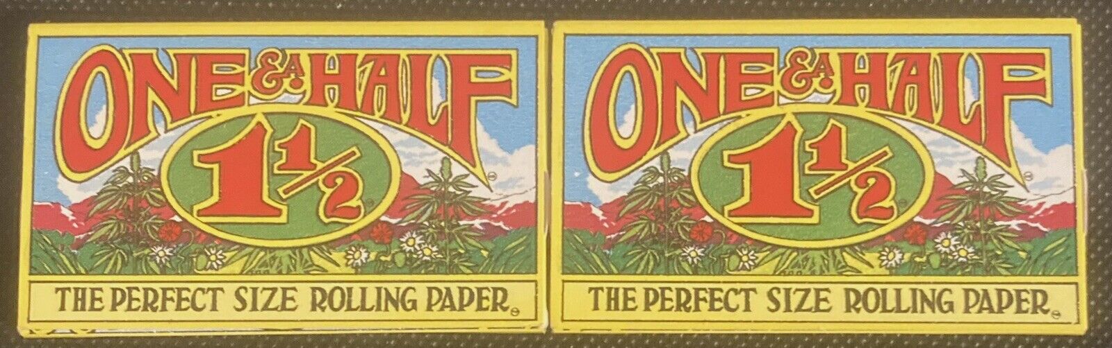 Vintage Head Hippie Era One & a Half Rolling Papers (1 1/2) Lot of 2 Packs