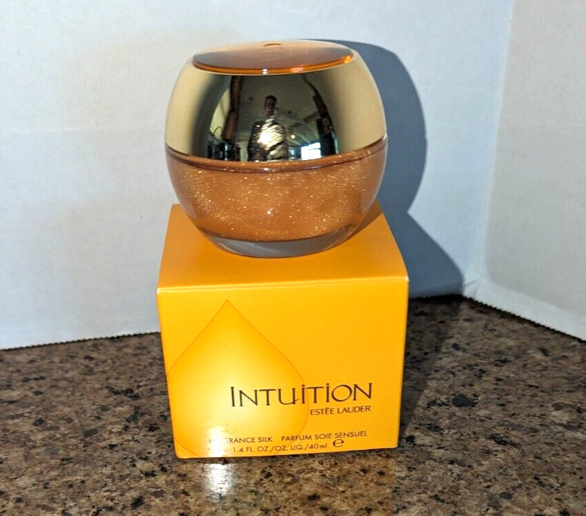 Vintage Estee Lauder Intuition Fragrant Silk Perfume 1.4Fl oz sealed with box