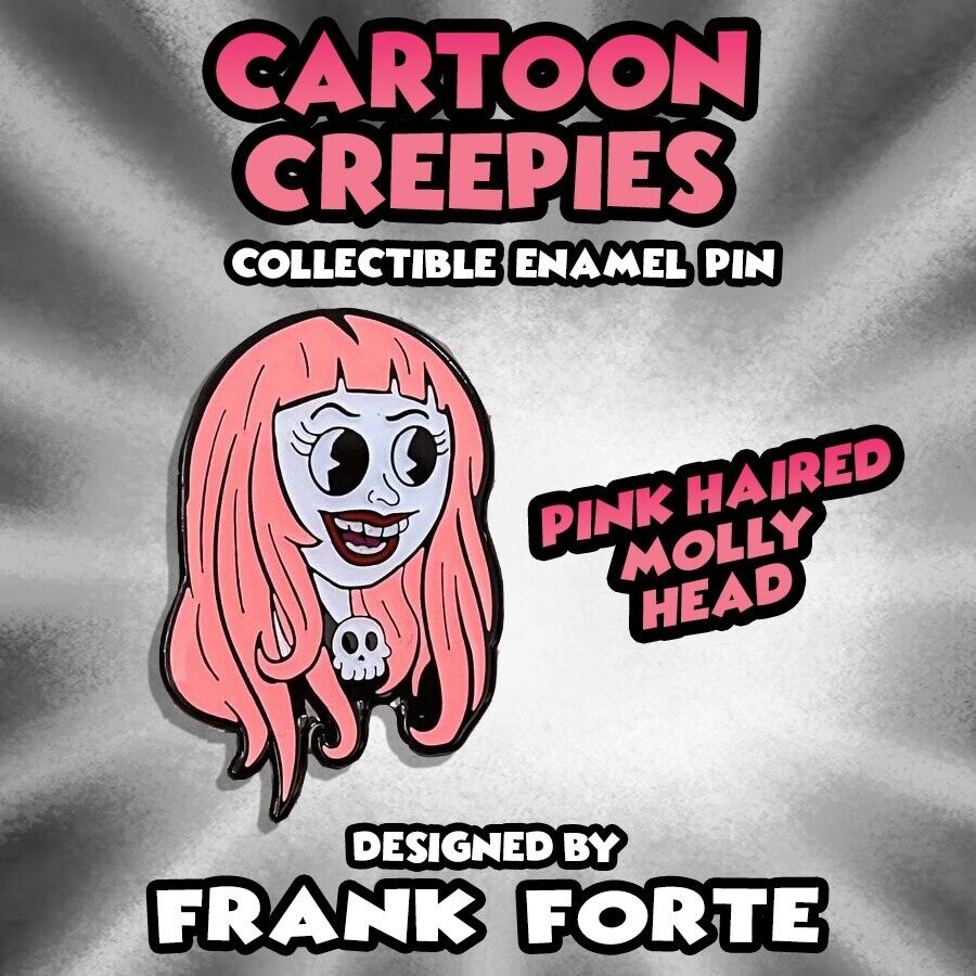 Cartoon Creepies Pink Haired Molly Head 1.5\