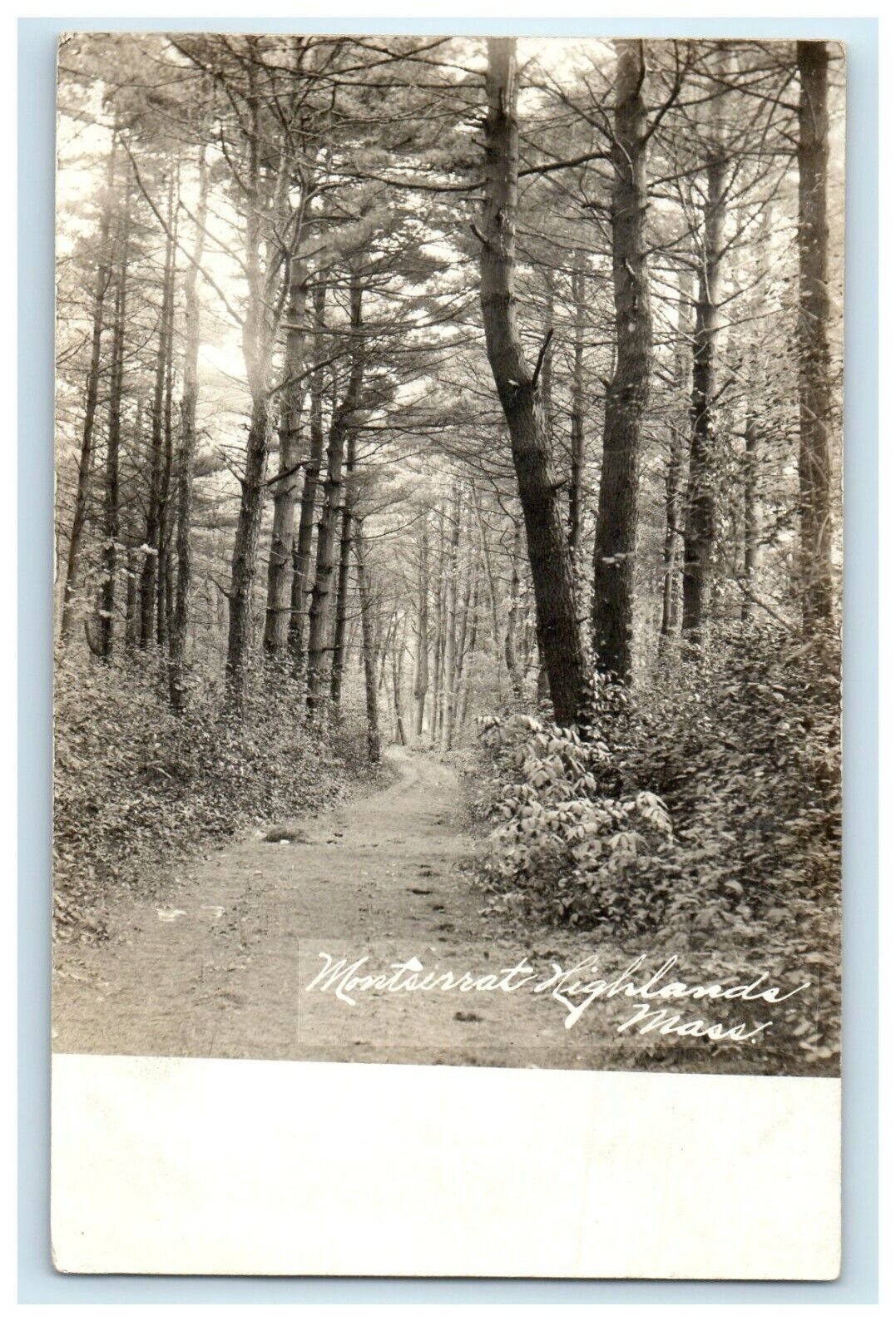 c1910\'s View Of Montserrat Highlands Massachusetts MA RPPC Photo Postcard