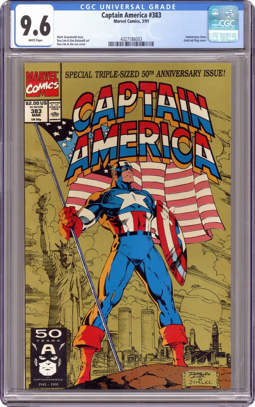 Captain America #383D CGC 9.6 1991 4327186003