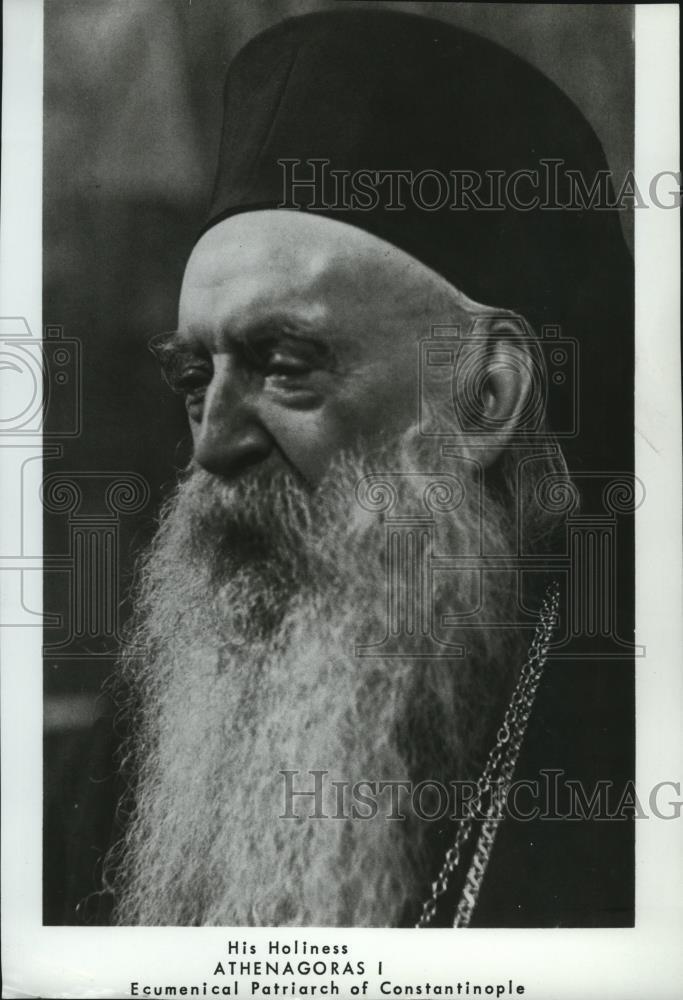 1970 Press Photo Athenagoras I Ecumenical Patriarch of Constantinople - spa26503
