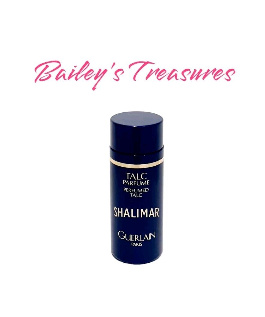 Vintage Guerlain Shalimar Perfumed Talc 1 oz SEE DESCRIPTION 