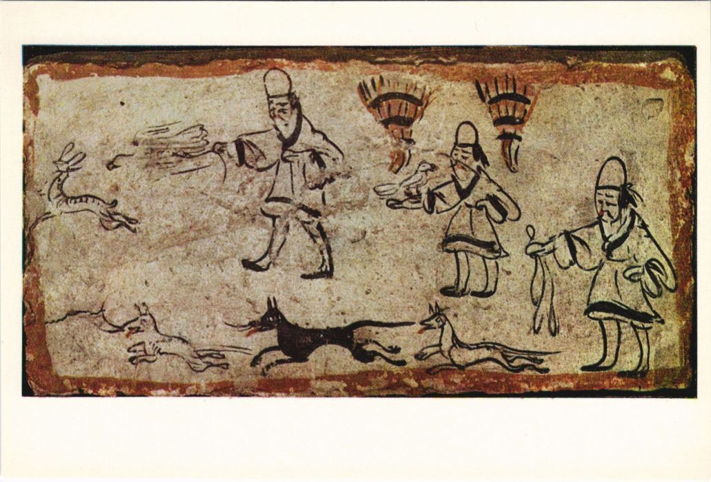CPM AK Hunting with Hounds and Falcons - Wei-Chin Dynasty CHINA (1298361)