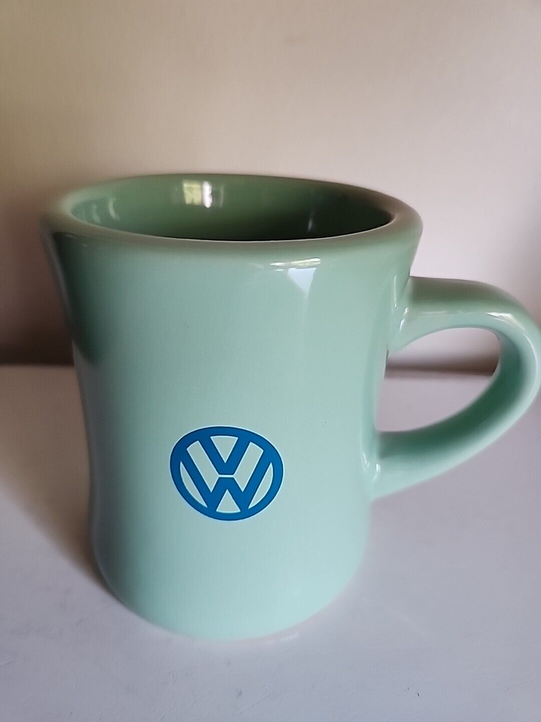 Vint. VW Coffee Mug TURQOUISE/ Aqua Ceramic