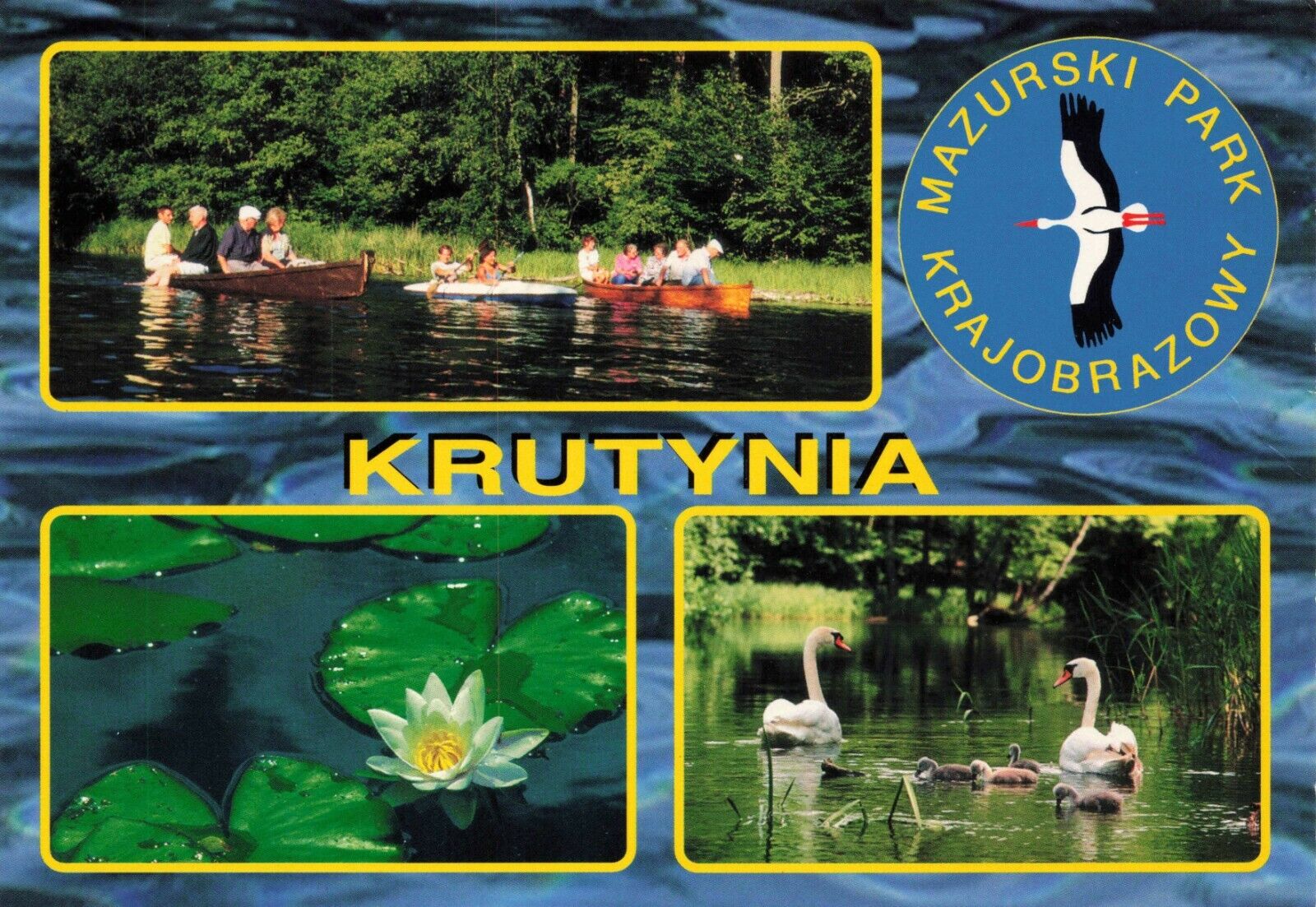 Postcard Krutynia Mazurski Park Krajobrazowy Northern Poland Post Card
