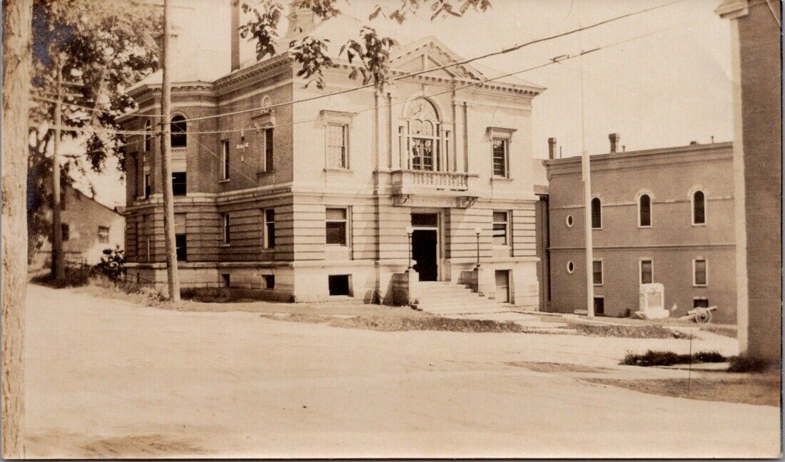 August 9, 1925, City Hall, HALLOWELL, Maine Real Photo