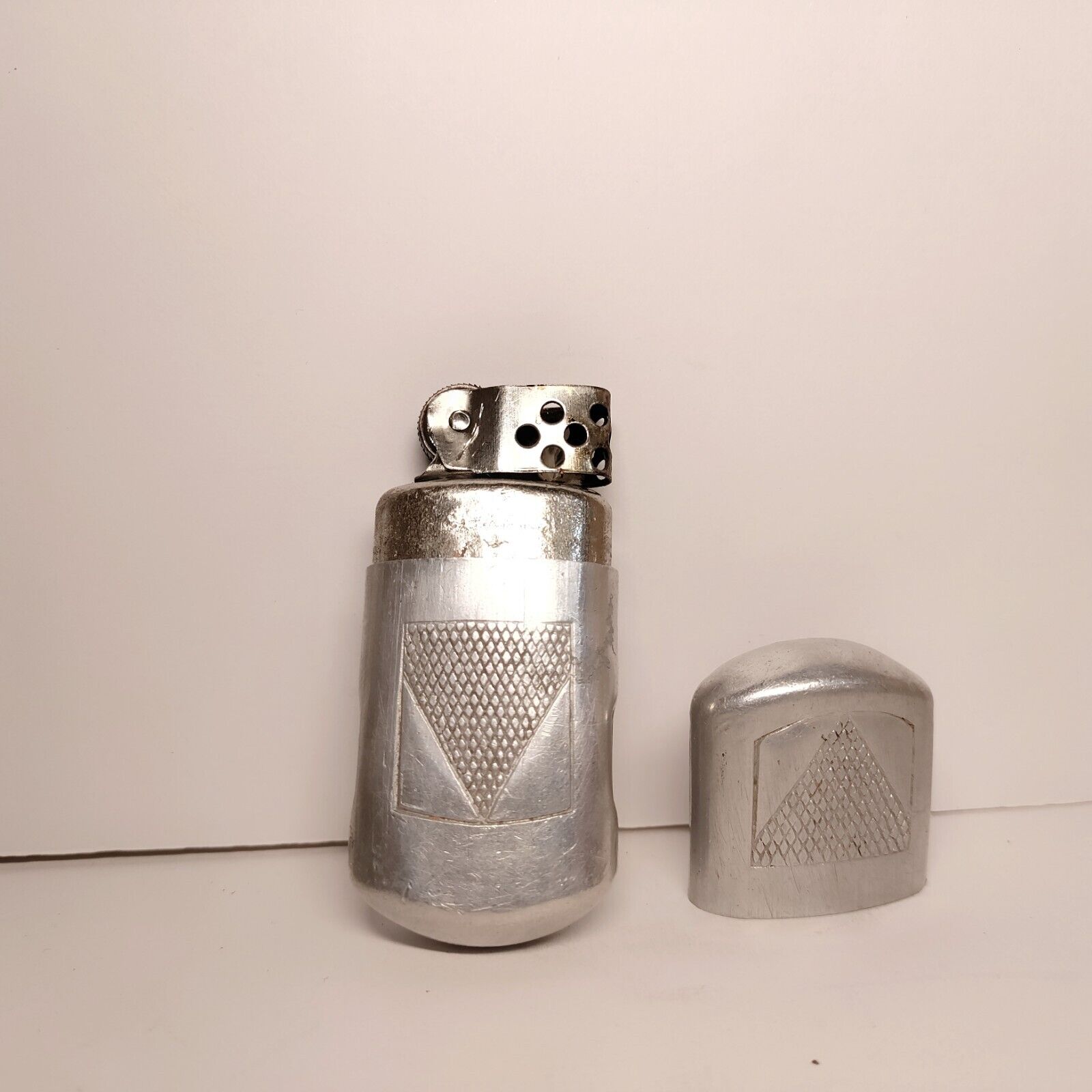 VTG RARE OLD WW2 WWII GERMAN WEHRMACHT ALUMINIUM TRENCH CIGARETTE PETROL LIGHTER