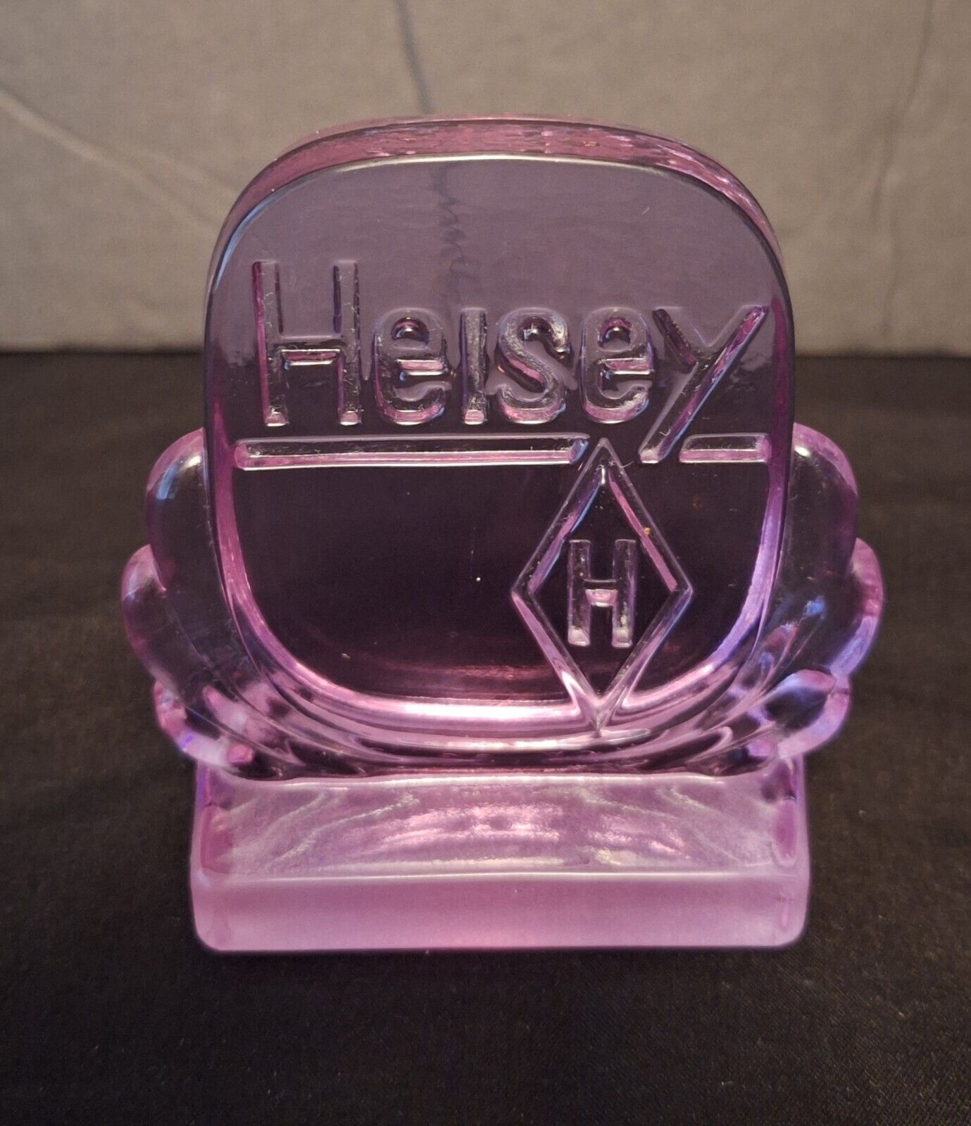 Heisey Art Glass  Display Logo Pink 