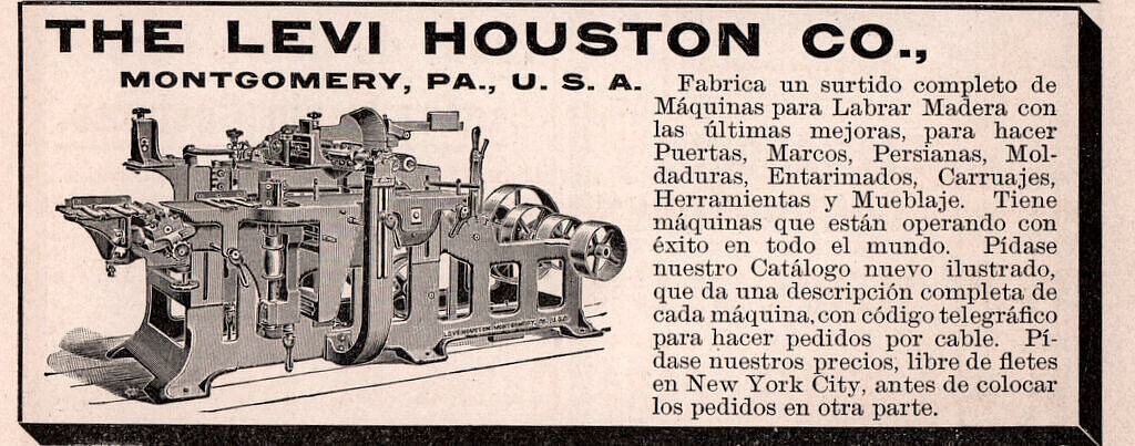 1898 e Latin America Levi Houston Machinery Print Ad