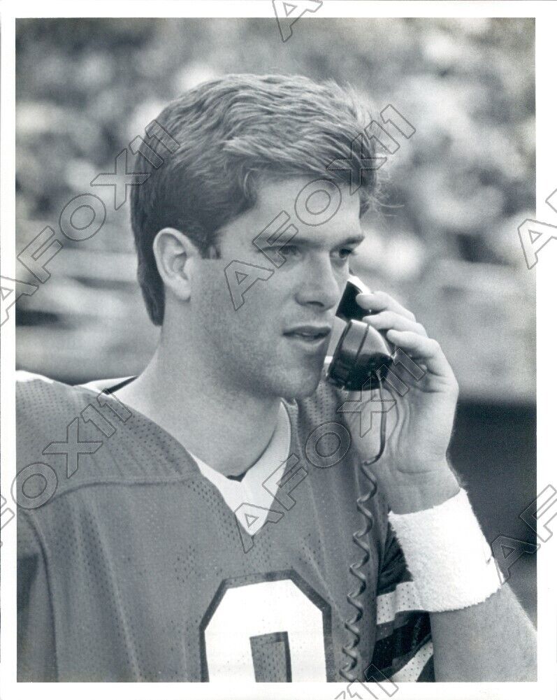 1985 Atlanta Falcons Football Player Quarterback Bob Holly Press Photo