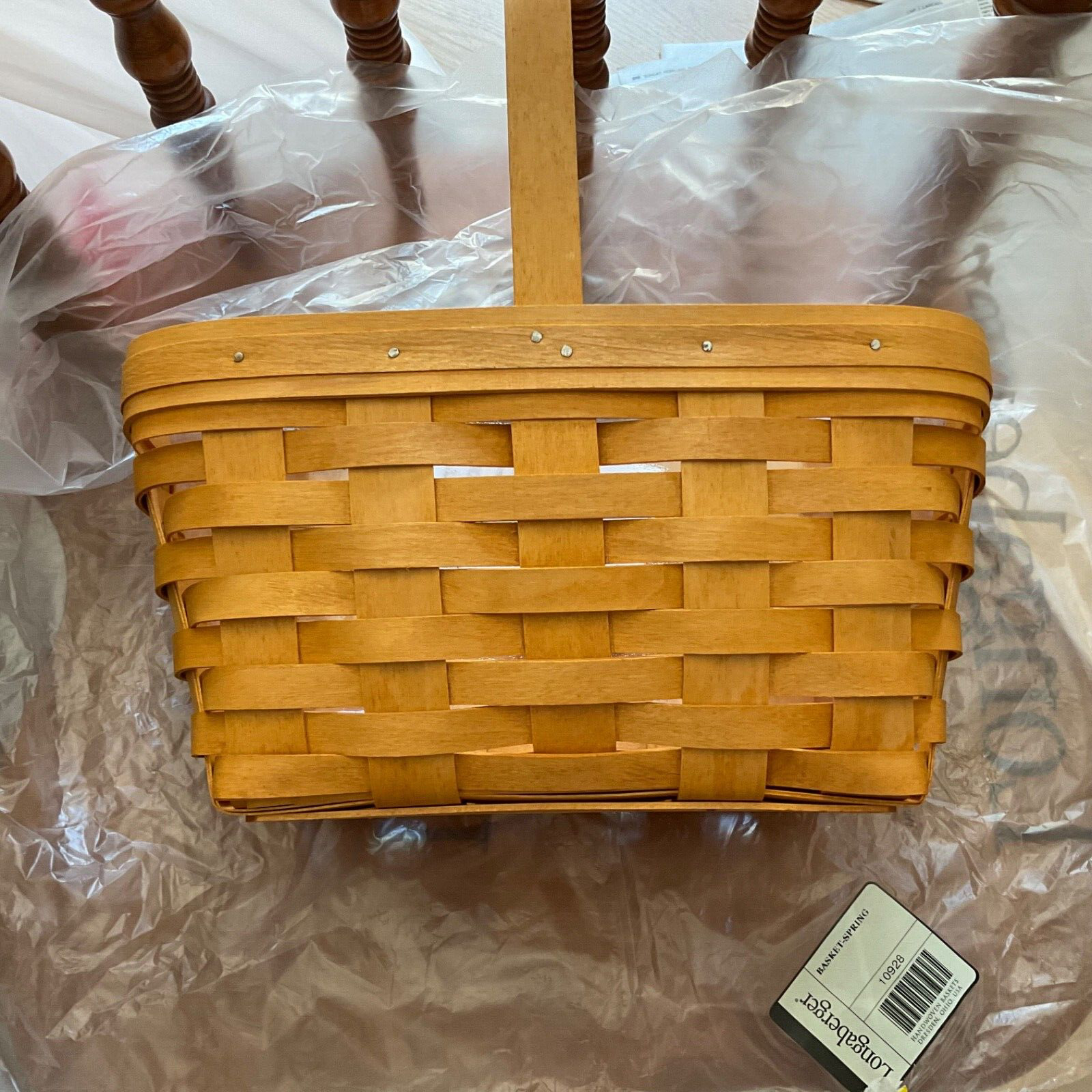 Longaberger Classic Spring Basket and Protector New 