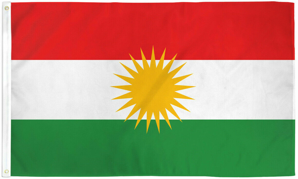 Kurdistan Flag 3x5 Kurdish Kurd Flag Kurds Greater Kurdistan Kurdish People 100D