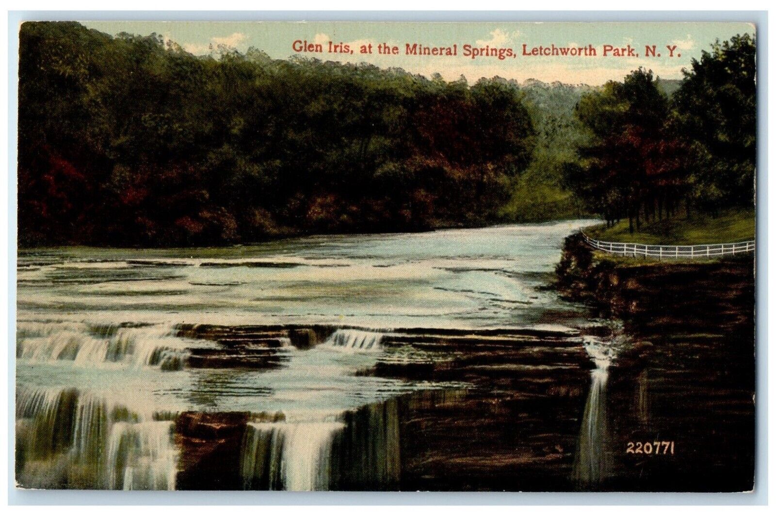 c1910\'s Glen Iris At The Mineral Springs Letchworth Park New York NY Postcard