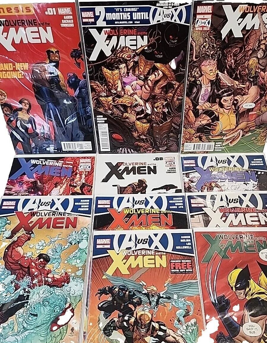 Wolverine and the X-Men 2012 Comic Series MARVEL Run 1, 5-9, 11, 13-15 &17 VF-NM