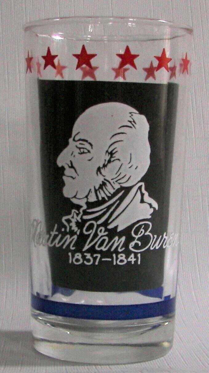 Martin Van Buren, 1837 - 1841, 8th President commemorative glass