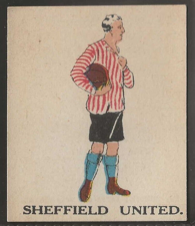 BATTOCKS-FOOTBALL COLOURS 1915 (BACK= TEAMS LISTED)-#107- SHEFFIELD UNITED