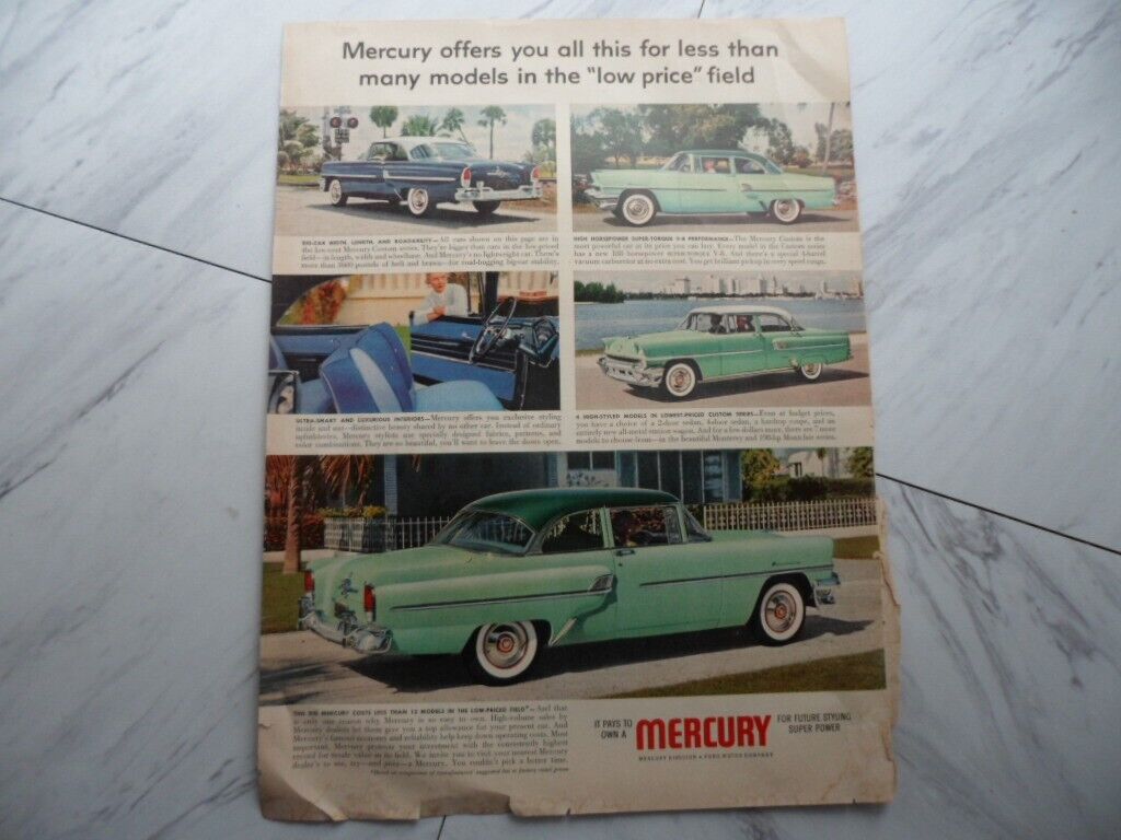 Ad for Mercury offers more mid 50\'s