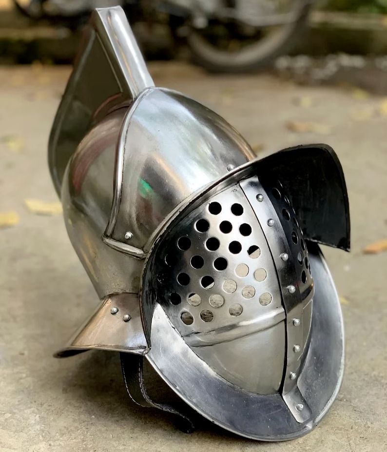 Medieval Murmillo Gladiator Helmet Knight Gladiator Movie Knight Battle Helmet