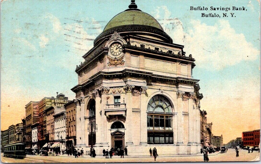 1912, Buffalo Savings BANK, Buffalo, New York Postcard - Curt Teich