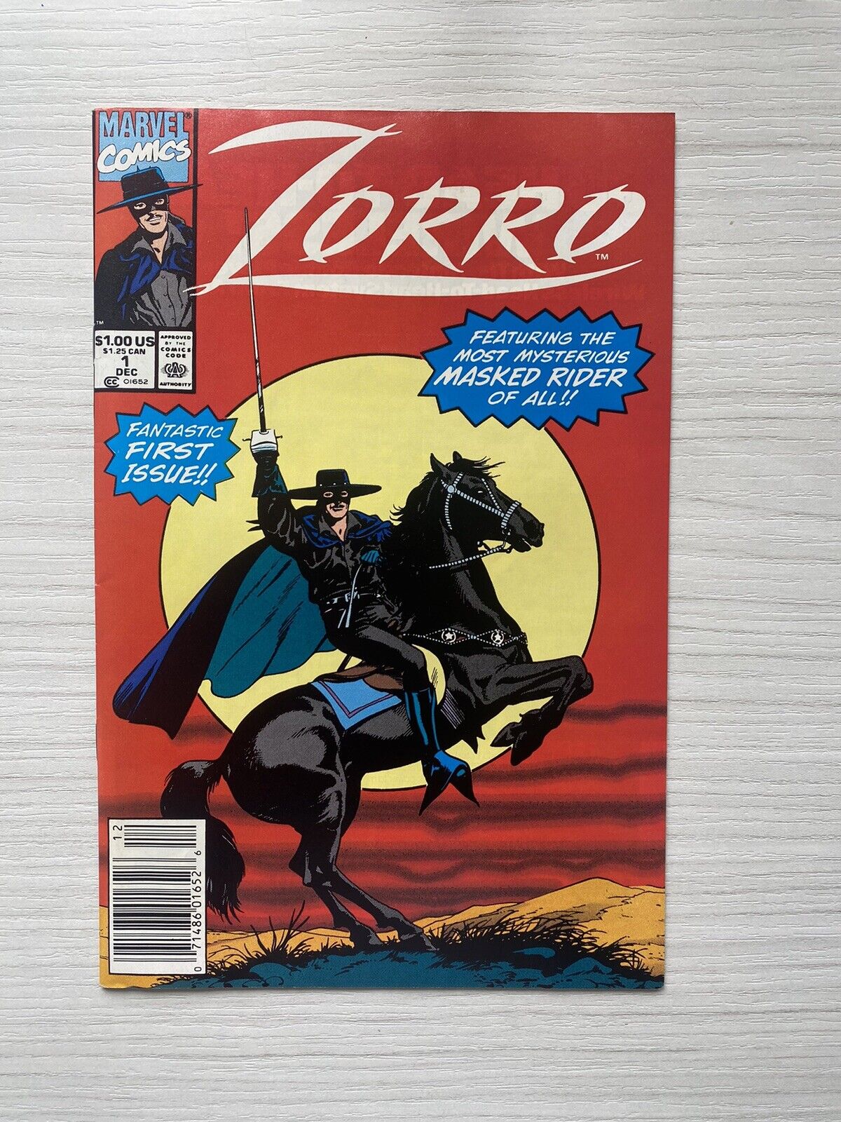 Zorro #1 (1990) Marvel Comics Comic Book 