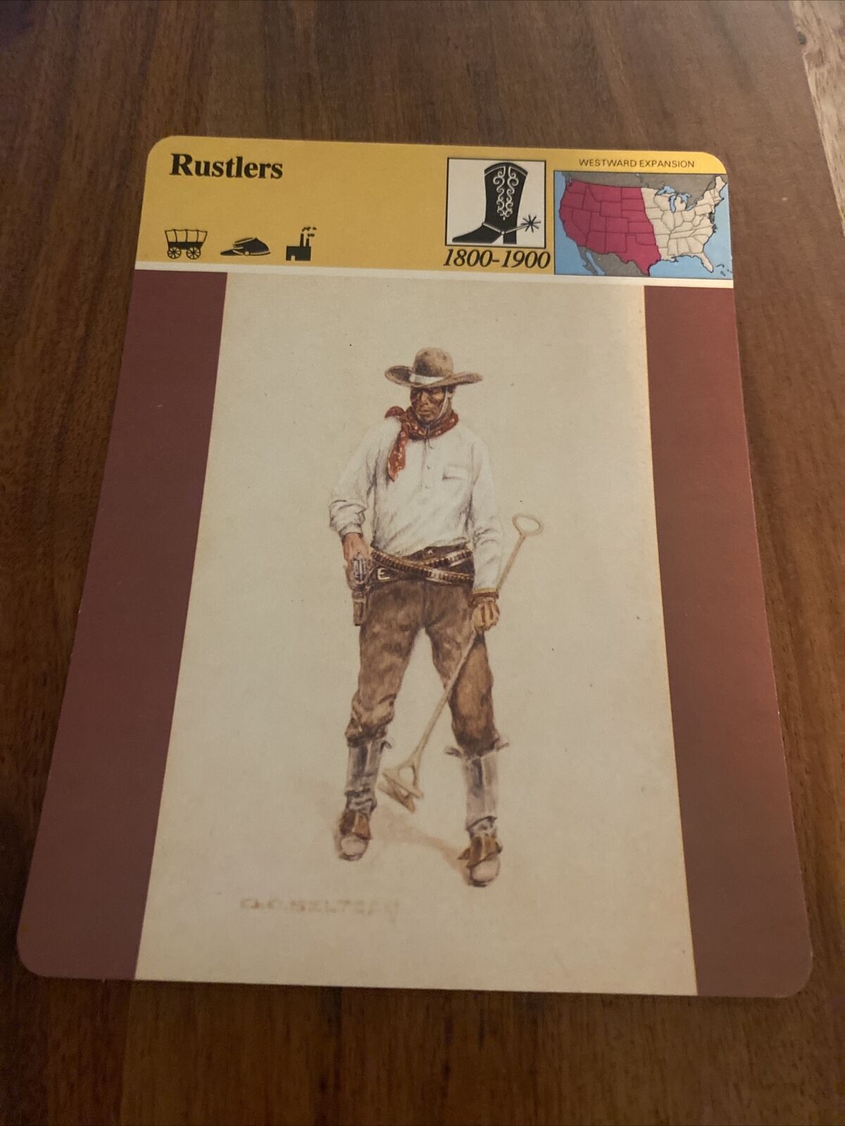 1981 panarizon rustler card unlaminated