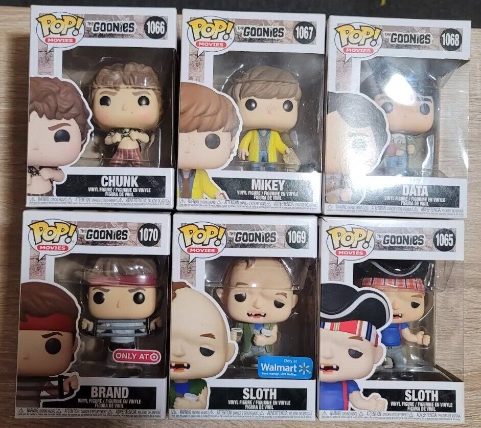 Funko Pop Movies | 6 Piece Lot | The Goonies | Brand, Mikey, Data &Others