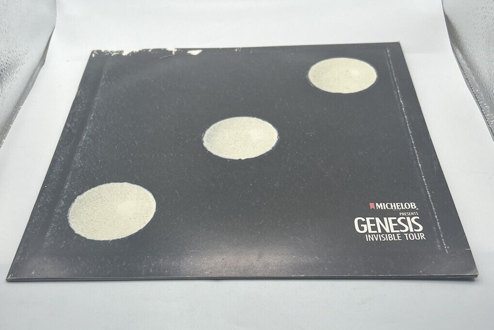 Michelob Presents GENESIS - Invisible Tour 1986 TOUR PROGRAM Concert Program