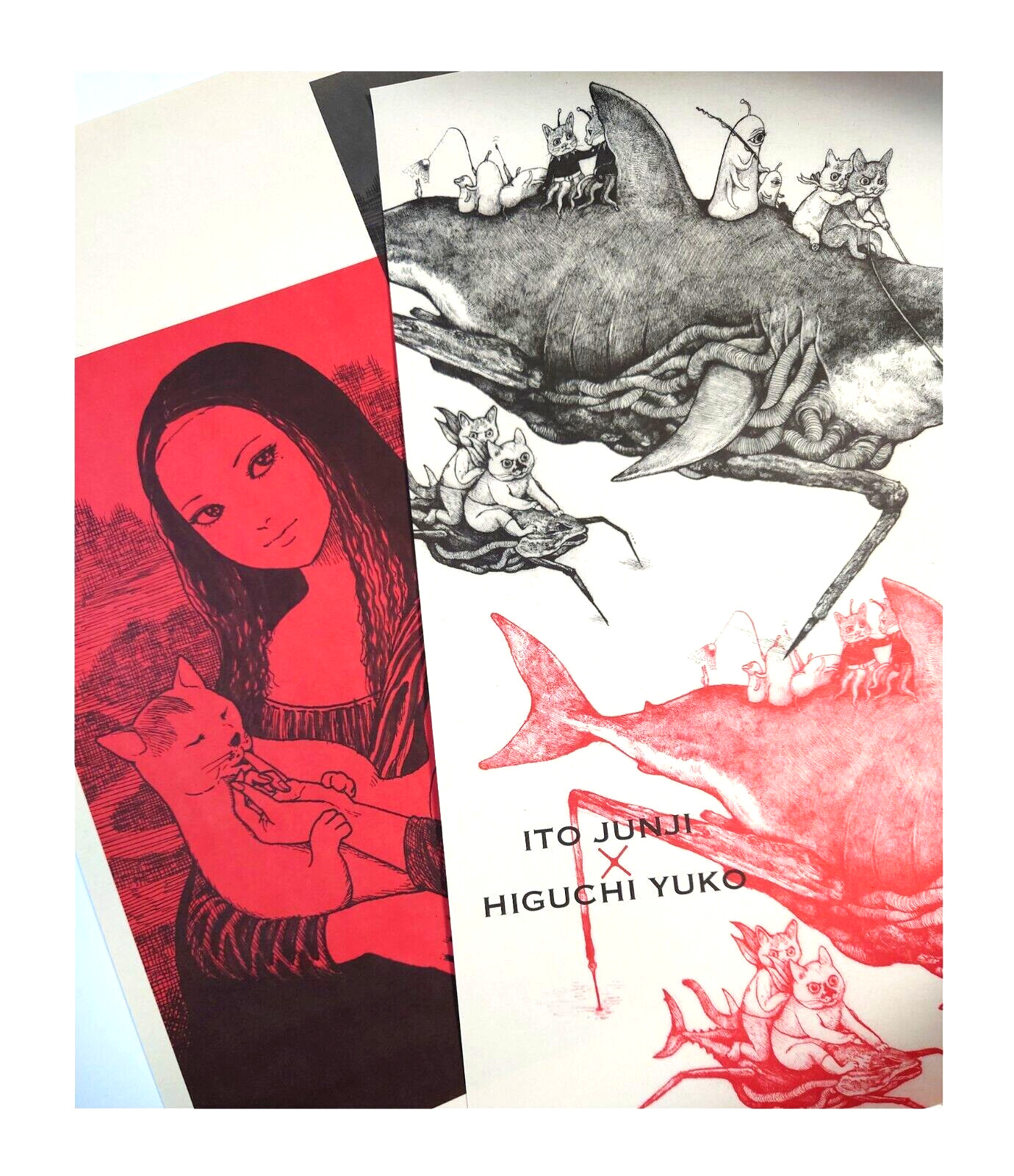 Higuchi Yuko ✕ Ito Junji homage exhibition ヒグチユウコ 伊藤潤二 2 posters 364 x 515mm New