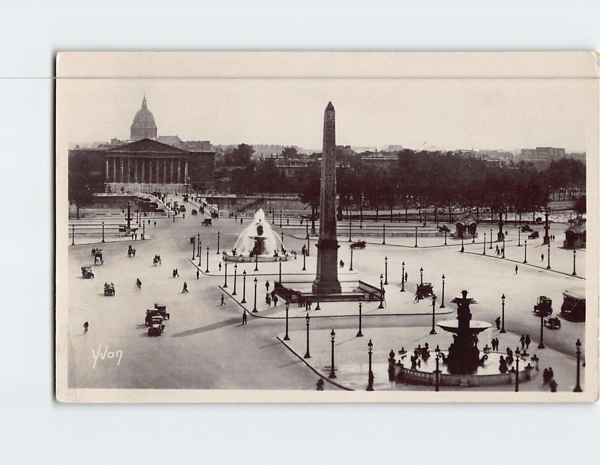 Postcard Concorde Place Paris France